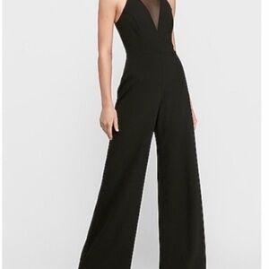 Express Black Halter Jumpsuit